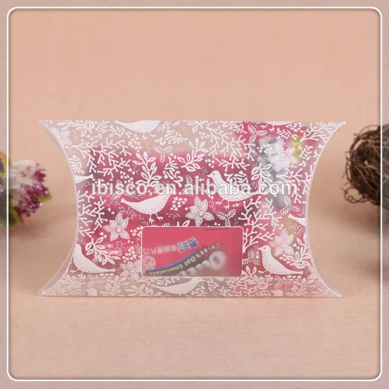 high quality clear pvc pet pillow box shopping online