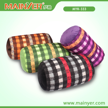 Colorful Grid Printing Pattern with Microbeads Tube Cushion/ Neck Pillow