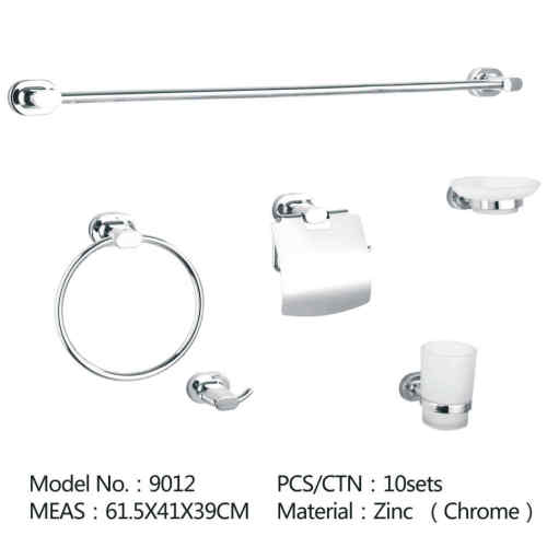 Bathroom Accessories Black Bathroom Accessories Chrome Plated Zinc Alloy Wall Mounted Factory
