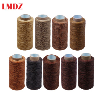 LMDZ 150D 250m Flat Thread Wax Line Leather Sewing Waxed Thread Cord for Leather Craft DIY Handmade Wear-Proof Sewing Threads