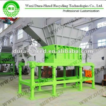 Waste tire shredder machine