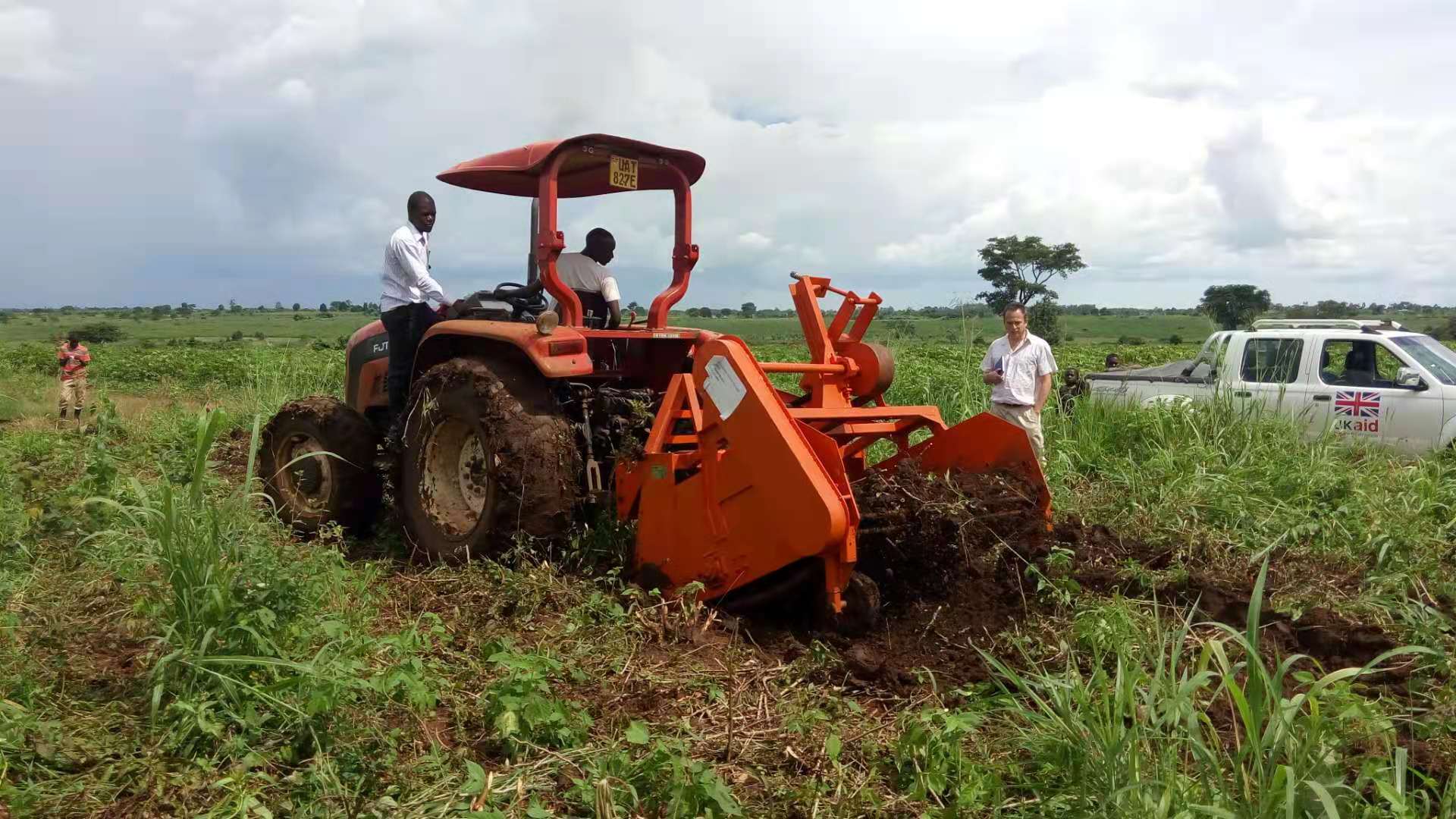 cassava planter in Africa