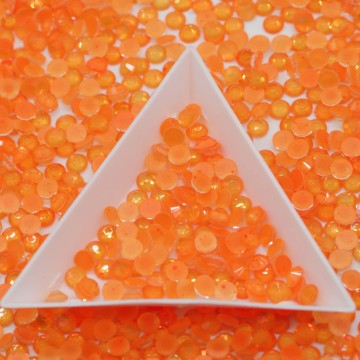 Customizable WHATSTONE Nail Art Crystals: Mocha Orange Jelly Glass Rhinestones in SS6 to SS30 Sizes