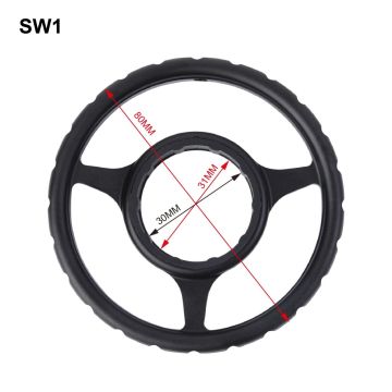 Win Red SW1 T6061 Aluminium 80mm Diameter Scope dengan cincin dalam karet dan roda samping besar 31mm