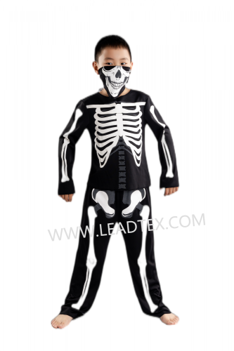 Trajes de esqueleto de garotos de Halloween