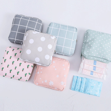 Sanitary Napkins storage bag Women Small Cosmetic Bags Travel Mini Make Up Coin Money Card Lipstick Storage Pouch Purse Bags