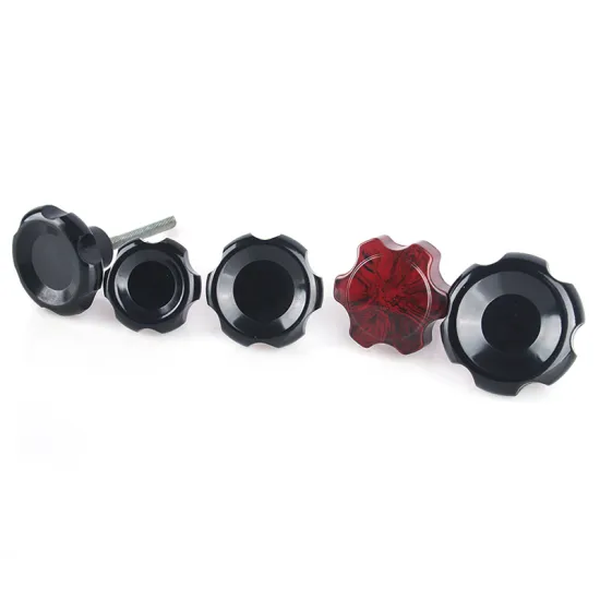 Hot Sales Plastic Black Round Head Knurled Knob Grips Thumb Screws
