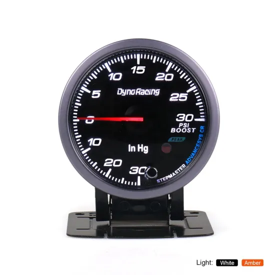 60mm Peak Function High-Speed LED Boost Gauge for Turbo Meter - 30 to 30 PSI