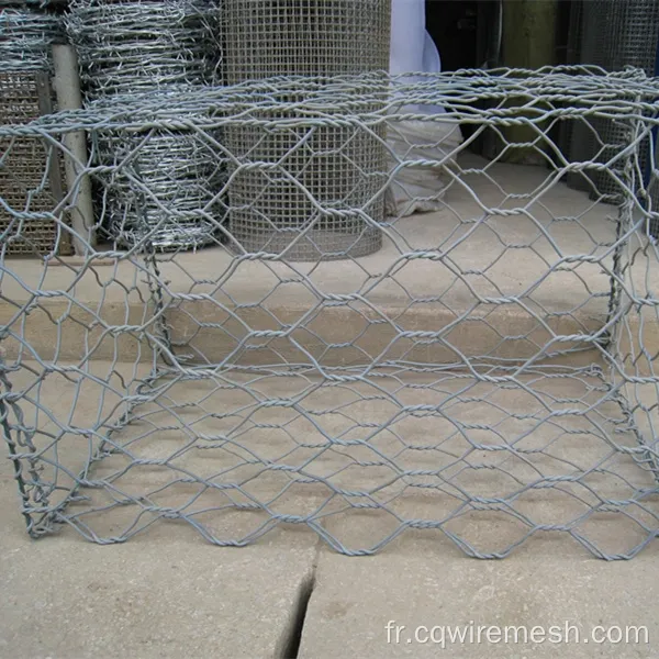 Boîte de gabion en revêtement galvanisé ou en PVC