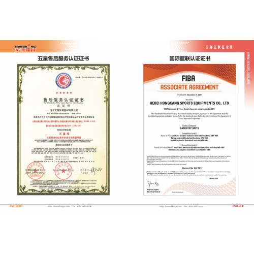 Height Adjustable Fixed Inground Basketball Hoop Stand