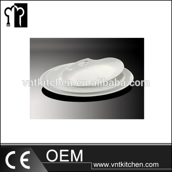 VNTY086 10" Ceramic Egg Shape Plate