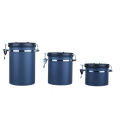 Matt Blue Stainless Steel Coffee Canister