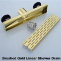 Shower Gold Long Channel Linear Floor Drain