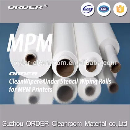MPM SGS Certification 60gsm Plain SMT Stencil Wiping Roll