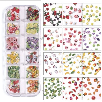 Fashion Christmas Nail Art: Wood Pulp Flakes Stickers &amp; Decals for Nails 2024
