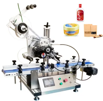 Automatic Flat Surface Label Applicator with Date Coder for Bottles