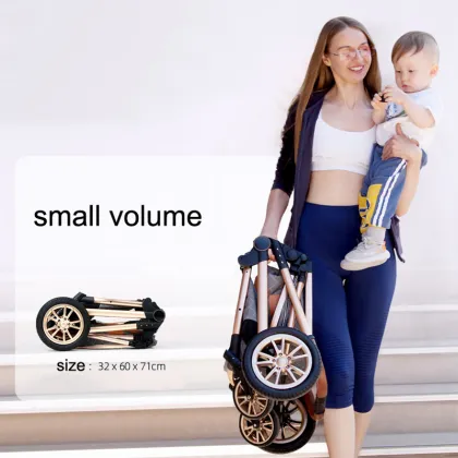 Best Quality 3 in 1 Baby Stroller: High Landscape Luxury Cradle Carrier
