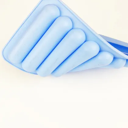 8-Grid Silicone Ice Mold: Strip Shape Thin Ice Tray