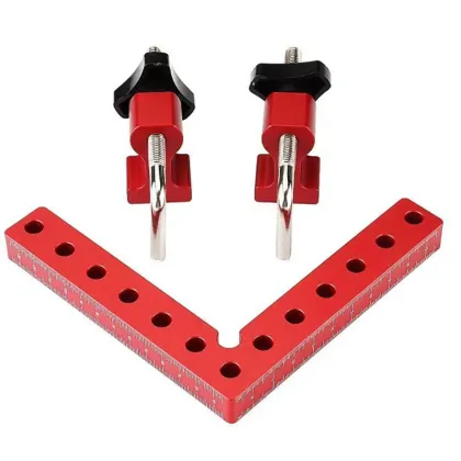 90 Degree Woodworking Corner Clamps & Right Angle Ruler