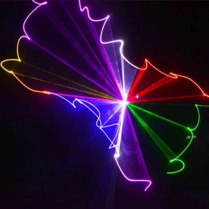 Remote RGB180mw DMX512 Laser Stage Lighting Effect Projector Light DJ Disco Show