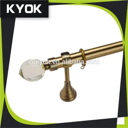 KYOK new designs double curtain rods factory & curtain rod accessory for roman curtain