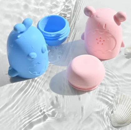 Cute Animal Bath Toys: Creative Splashing Silicone Baby Bath Toys