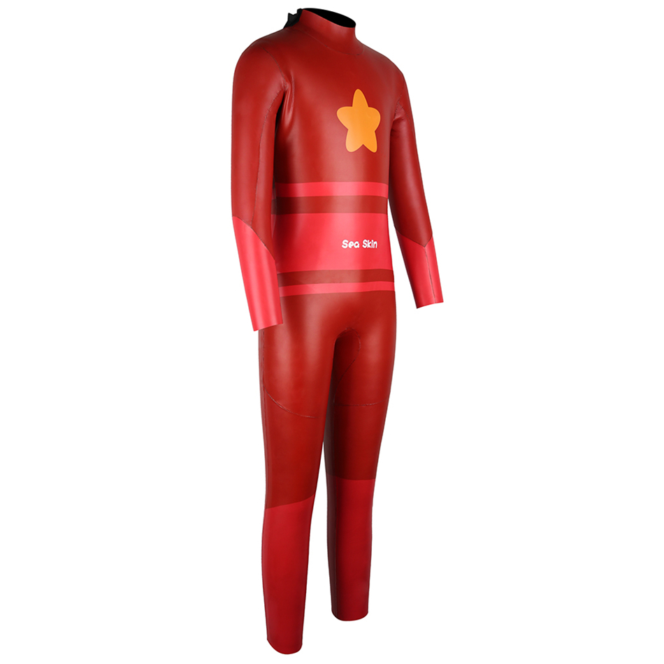 Seaskin Child Neopren Back Zip Smooth Skin Wetsuits