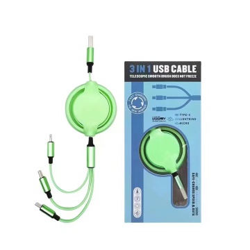 OEM Factory Price 3 in 1 USB Cable with Custom Logo and Gift Box