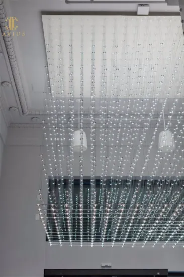 Rectangular led ring chandelier modern