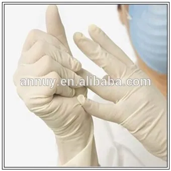 Cheap Disposable Non Sterile Medical Skin Color Latex Exam Gloves