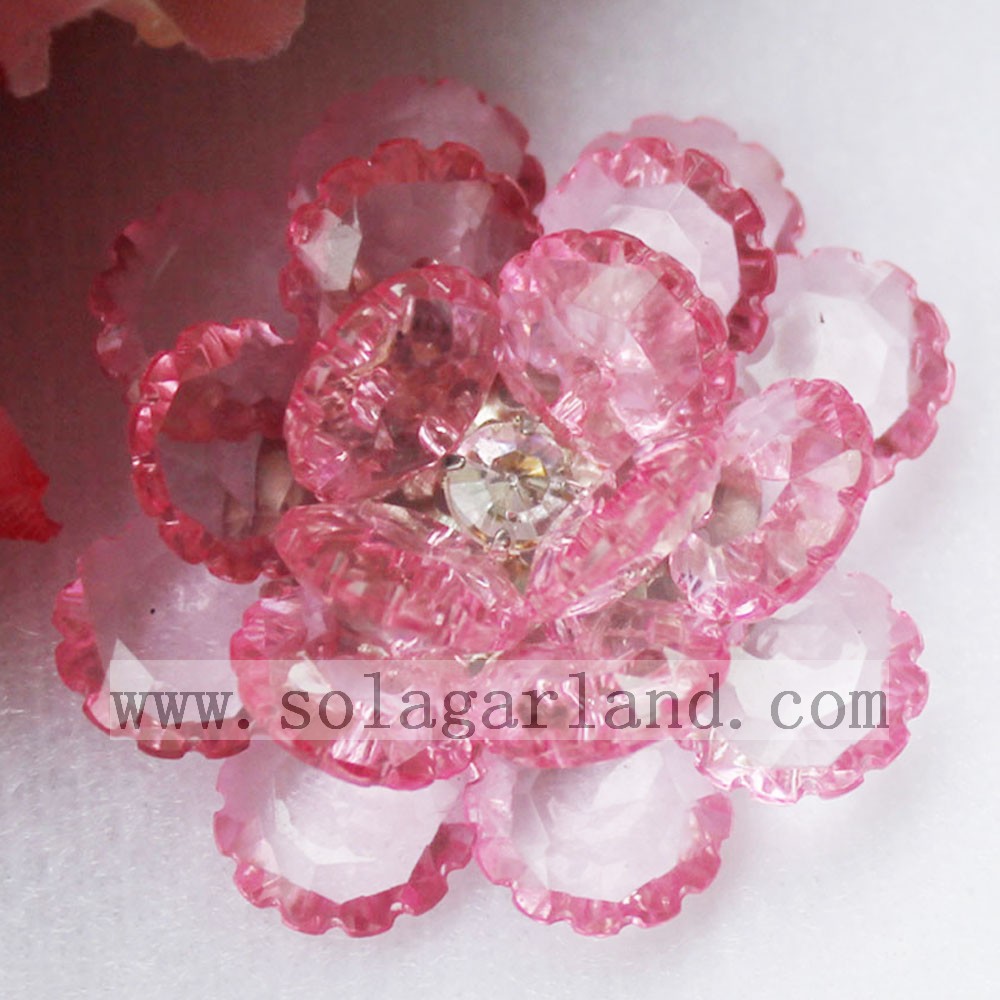 Wholesale 41MM Acrylic Crystal Bead Flower