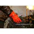 Guantes de pellet naranja resistentes al frío