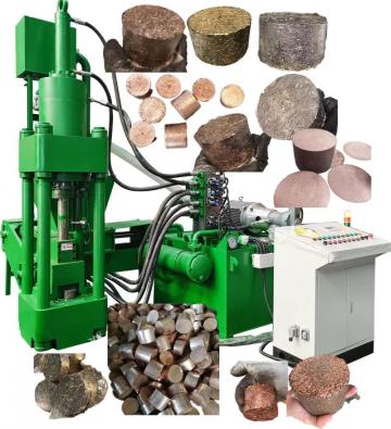 Metal Chips Recycling Briquette Presses For Aluminum Waste