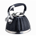 Stainless steel marble teakettle with whistling spout