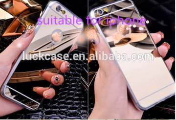 Mobilecase with a mirror for iphone TPU phone case
