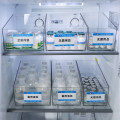 Caixa de armazenamento inclinada PET transparente