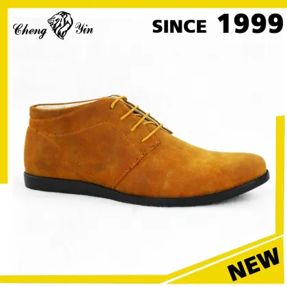 Hot Sale camel color Suede ODM Casual Boots For Men