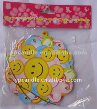 Letter Banner with Smile