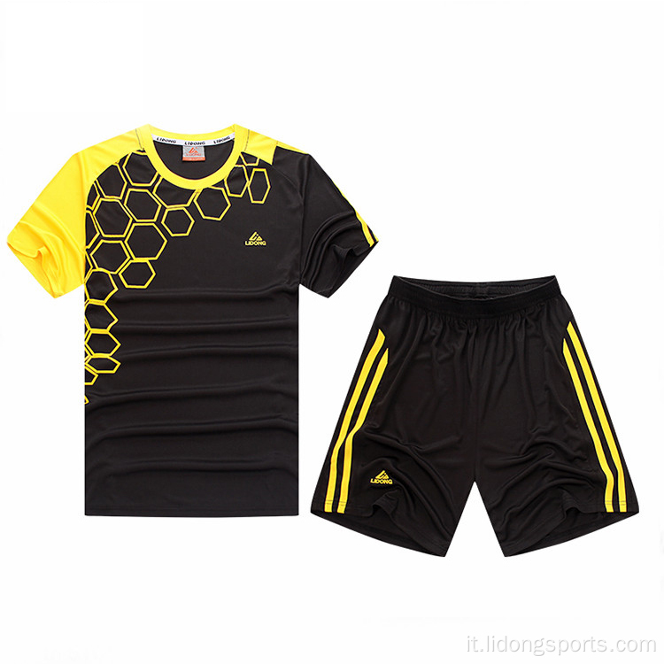 Jersey di calcio della Francia personalizzato Set di vestiti per giovani di sublimazione