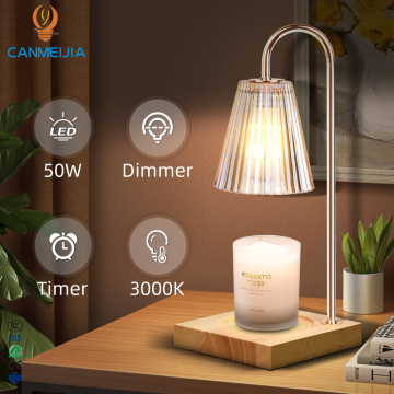 Canmeijia Indoor Melt Wax Adjustable Brightness Lamp Warmer with Timer