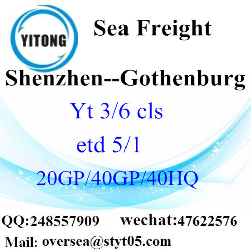 Shenzhen Port Sea Freight Shipping to Gothenburg