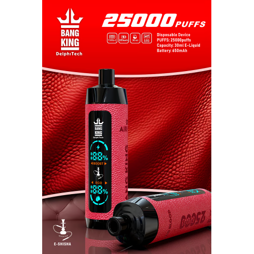 Bang King 25K E-SHISHA DTL Disposable Vape