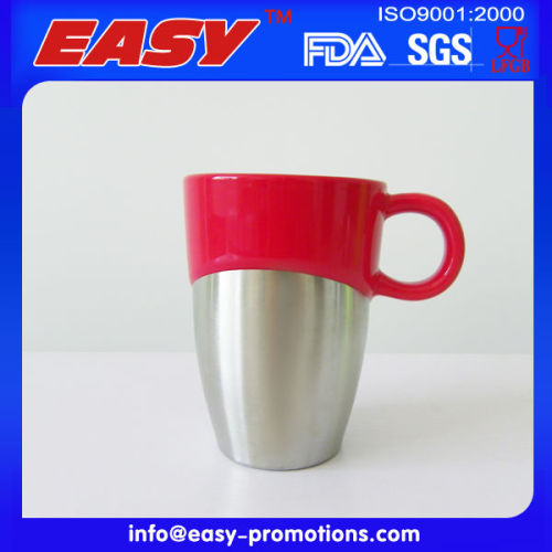 Colorful Ceramic Coffee and Stainless Steel Cover Custom Logo With 350ML