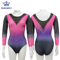 long sleeves quick-drying black leotard for child