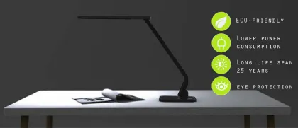 2016 Highly recommended Taotronics desk lighting/desk led lamp with auto timer/4 color modes/5 steps dimming/USB port