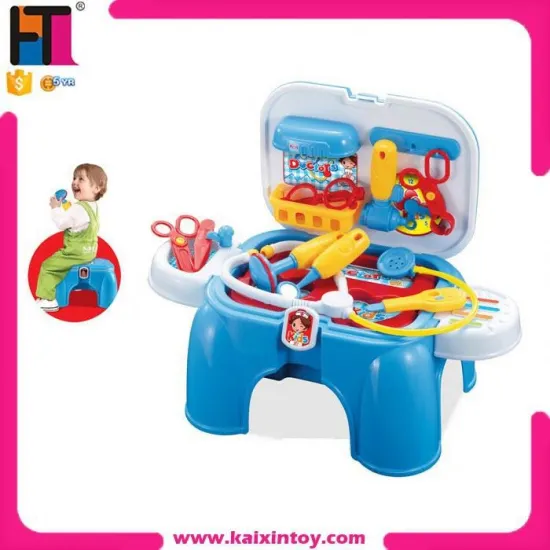 PP plastic doctor play set toy for kids