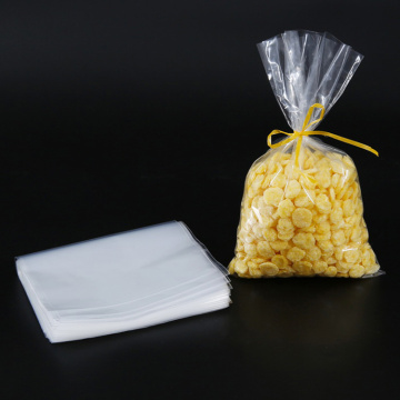 transparent food packaging plastic flat poly bag