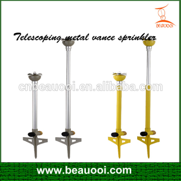 Telescoping metal vane sprinkler