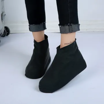 Outdoor Latex Shoe Cover Silicone Cycling Rain Shoes Boot Covers Reusable Waterproof Thickening Non-slip Wear Foot Cover Protect