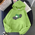 Women's Cute Sweatshirts Skateboarding Frog